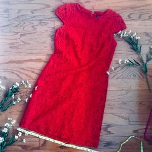 Tommy Hilfiger Floral Lace Shift Dress